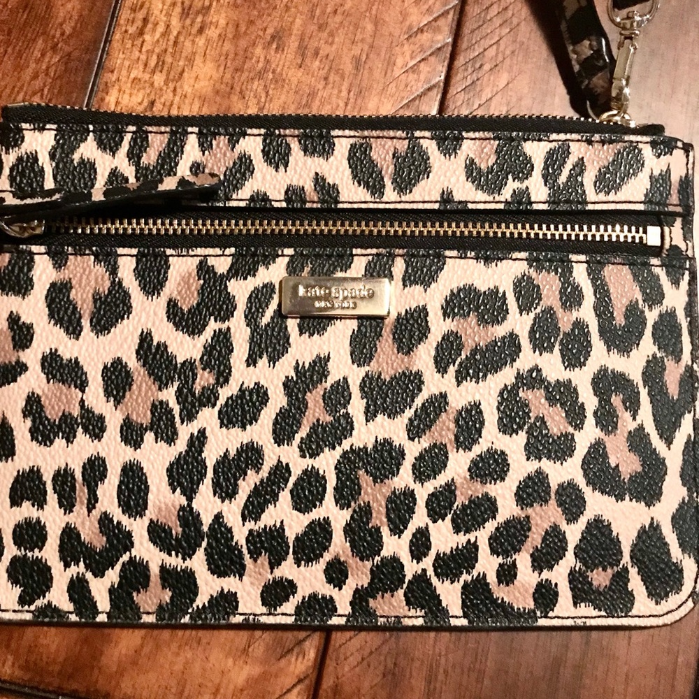 Kate Spade Leopard Wristlet